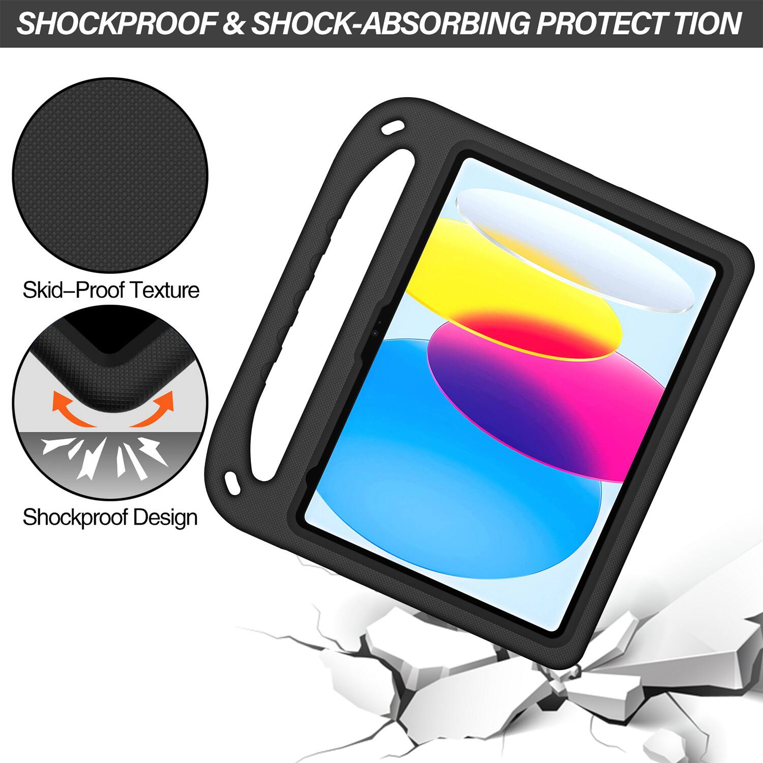 SHOCKPROOF & SHOCK-ABSORBING PROTECTION

Skid-Proof Texture

Shockproof Design