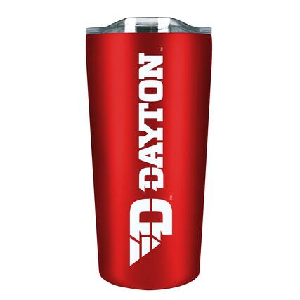 Front. The Fanatic Group - Dayton Flyers 18oz. Stainless Steel Soft Touch Tumbler - Multicolor.