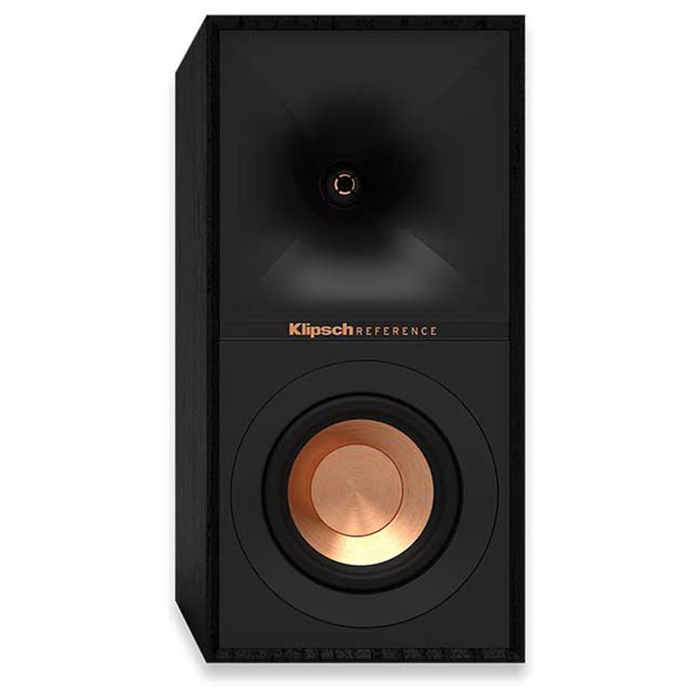 Left. Klipsch - Klipsch Reference Next-Generation R-40M Horn-Loaded Bookshelf Speaker - Black.