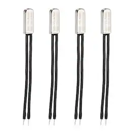 Unique Bargains - 4pcs KSD9700 Thermostat 65C Normally Close N.C Temperature Switch 250V 5A Thermal Protector Metal - Black