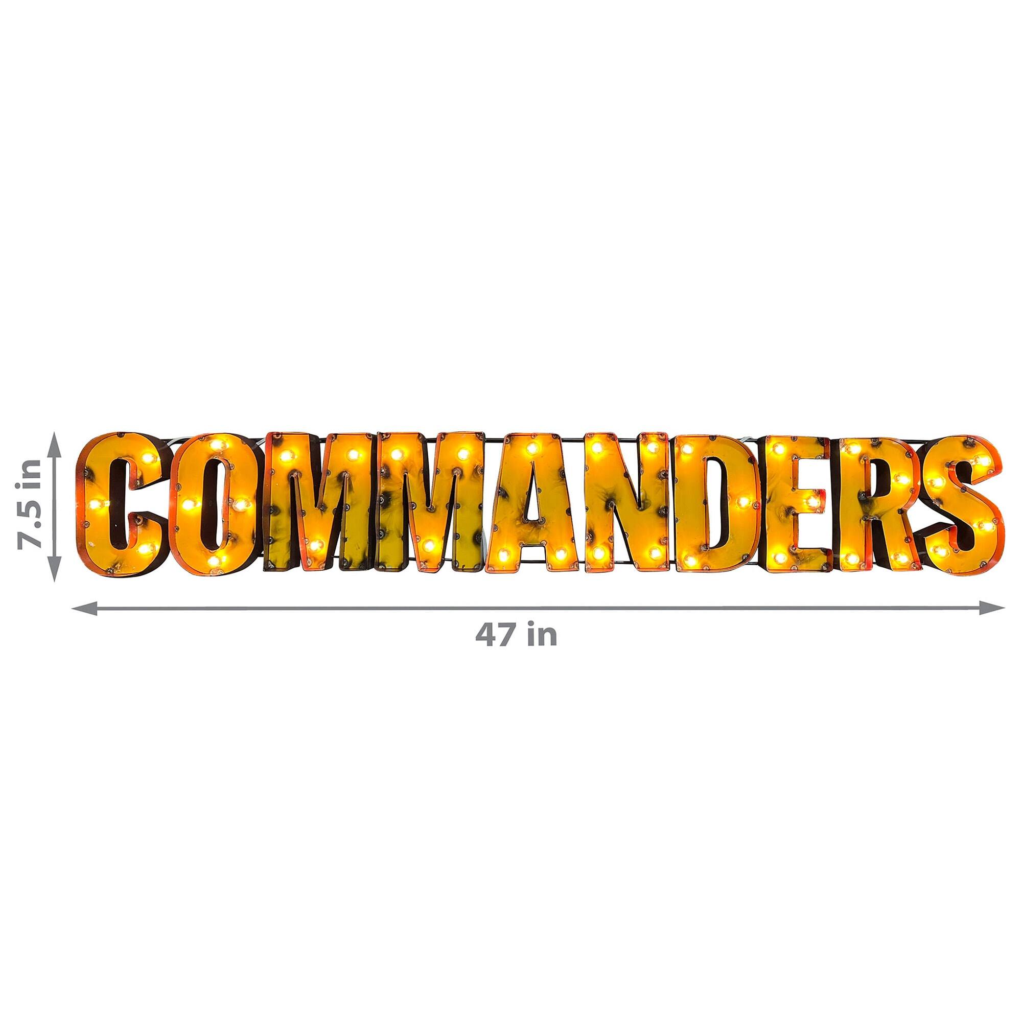 COMMANDERS

47 in

7.5 in