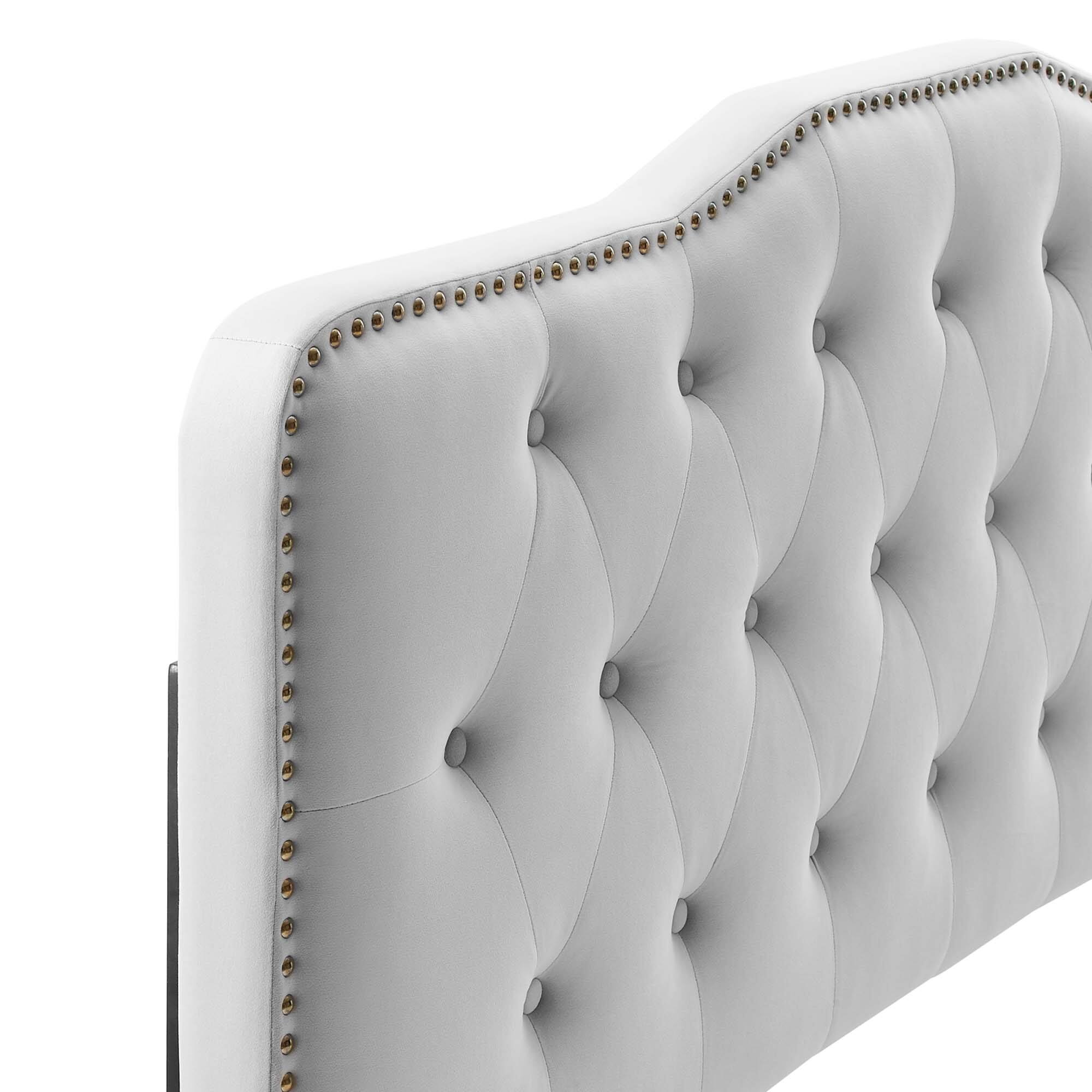 Alt View 2. Modway - Sophia Tufted Performance Velvet Twin Headboard by Modway - Gray.