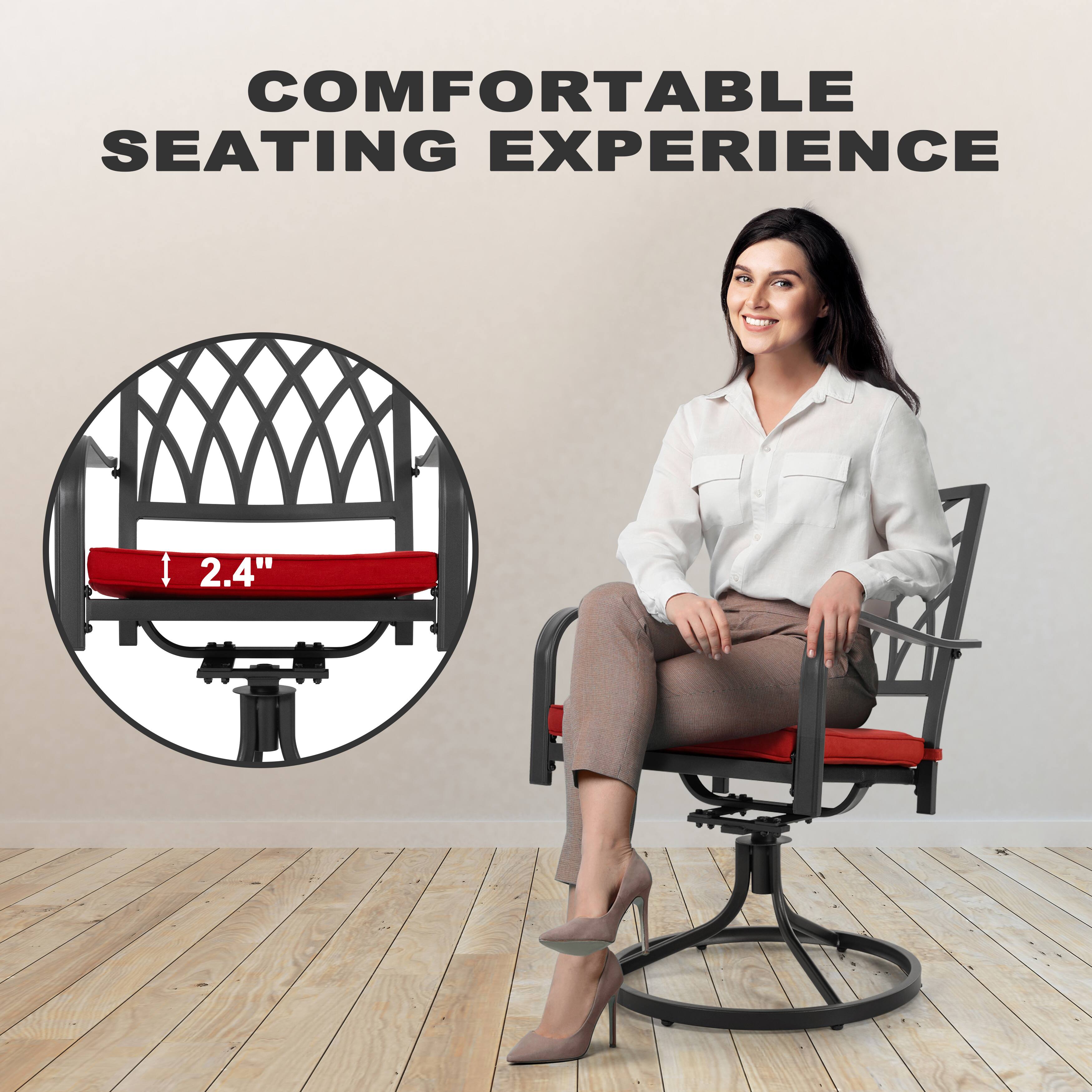 COMFORTABLE SEATING EXPERIENCE

2.4"