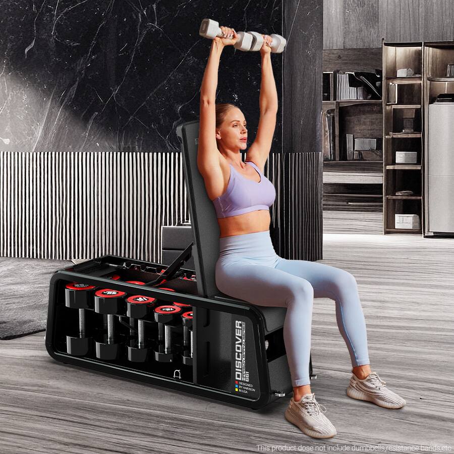 HARISON Commercial Adjustable Dumbbell Training Bench 1500 lbs