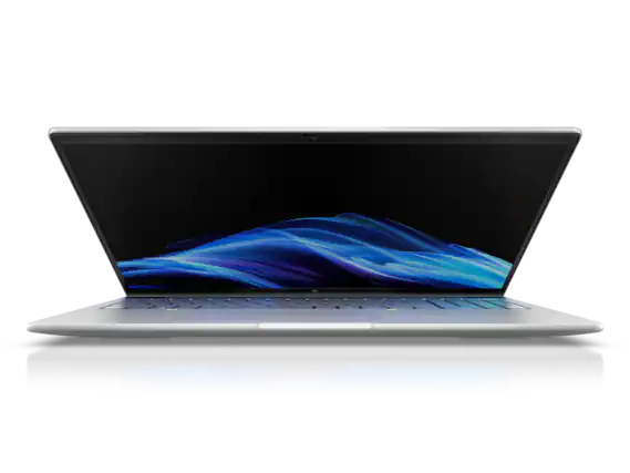 Front. HP - HP EliteBook Laptop Computer 16" WUXGA Touch Screen Intel Core Ultra 7 64 GB - Glacier silver aluminium.