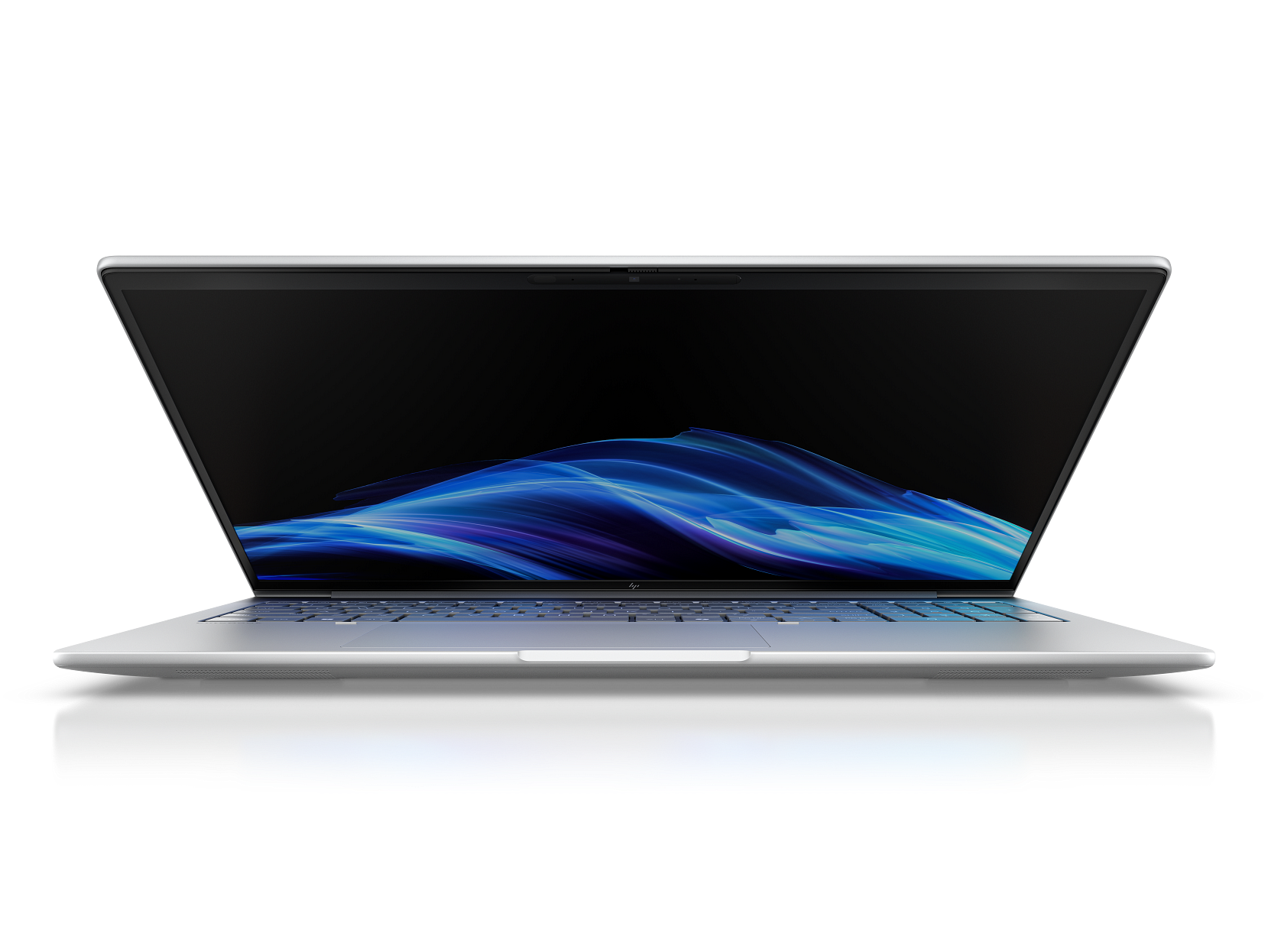 Front. HP - HP EliteBook Laptop Computer Intel Core Ultra 7 32 GB memory;2 TB SSD  Windows - Glacier silver aluminium.