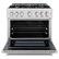 Alt View 1. ZLINE - ZLINE 36 in. Select Dual Fuel Satin Steel Range w/ 6 Burners & Convection Oven (HDRS-36) - Stainless Steel.