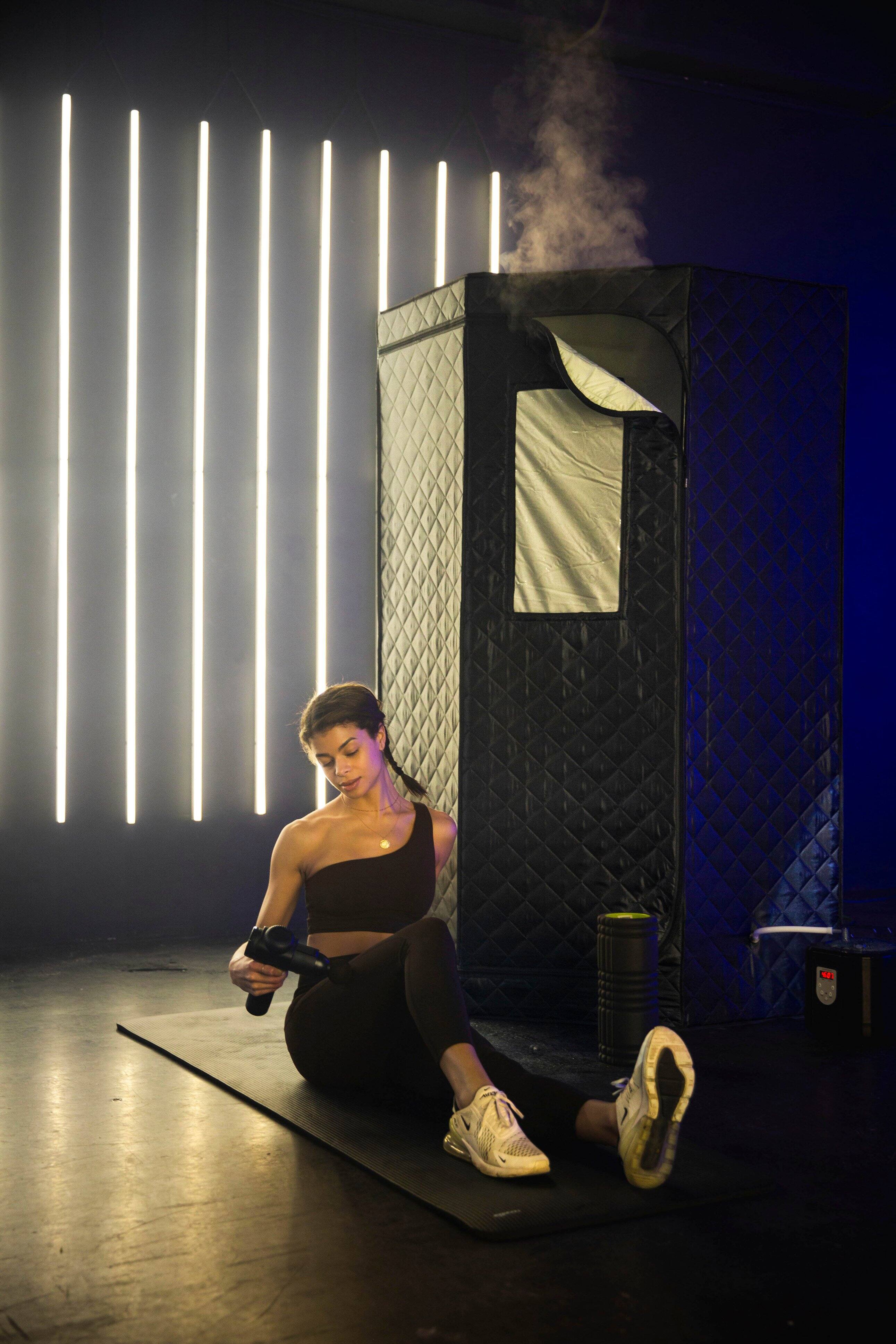 Alt View 5. Saunabox - SmartSteam Kit Pro - Black.