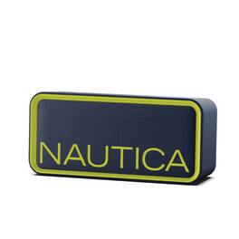 Nautica - SP100 True Wireless Outdoor Speaker, IPX5 Waterproof Bluetooth Speaker with 2-Hour Quick Charge & 30-Day Standby - Navy-Yellow