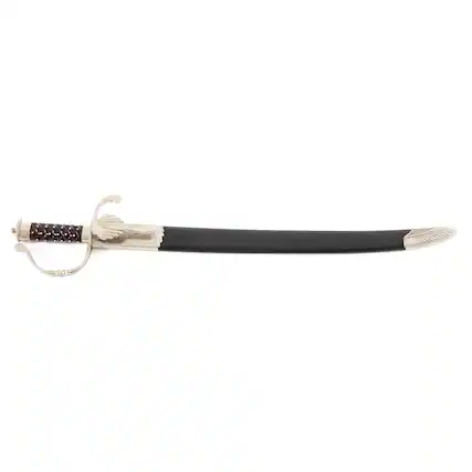 Front. Cold Steel - Cold Steel 88CLQ 24-Inch Modern Tactical Hunting Sword with Leather Scabbard - Black.