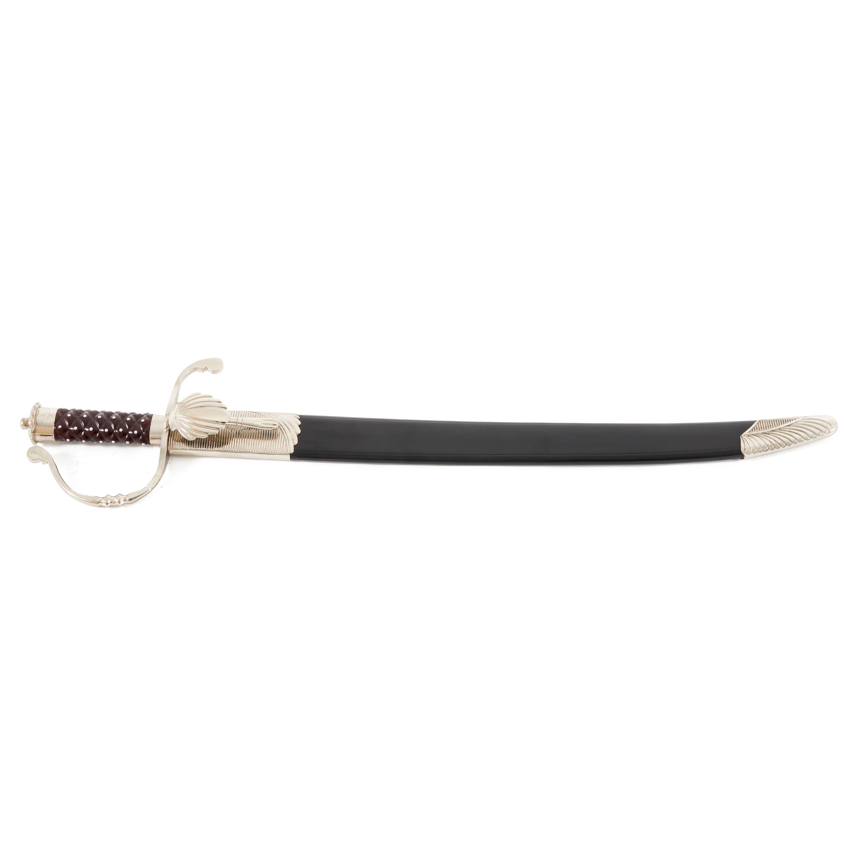 Front. Cold Steel - Cold Steel 88CLQ 24-Inch Modern Tactical Hunting Sword with Leather Scabbard - Black.