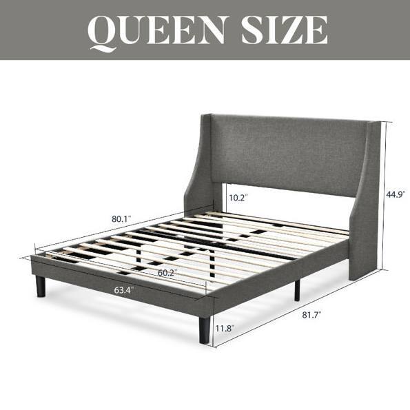 QUEEN SIZE 10.2" 44.9" 80.1" 63.4" 11.8" 81.7"