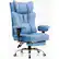 Front. GTPlayer - Big and Tall Office Chair Adjustable Soft Armrests Ergonomic Gaming Chair Deluxe Embossing Designed,Blue - Blue.