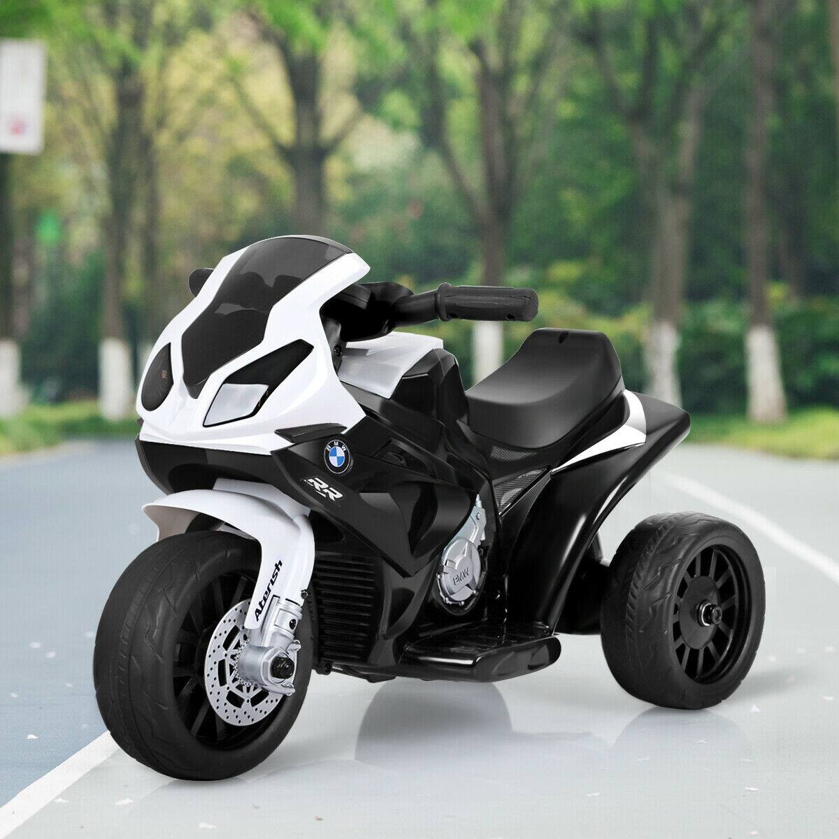 Alt View 3. Gymax - Gymax Kids Ride On Motorcycle BMW Licensed 6V Electric 3 Wheels Bicycle w/ Music&Light Black - Black.