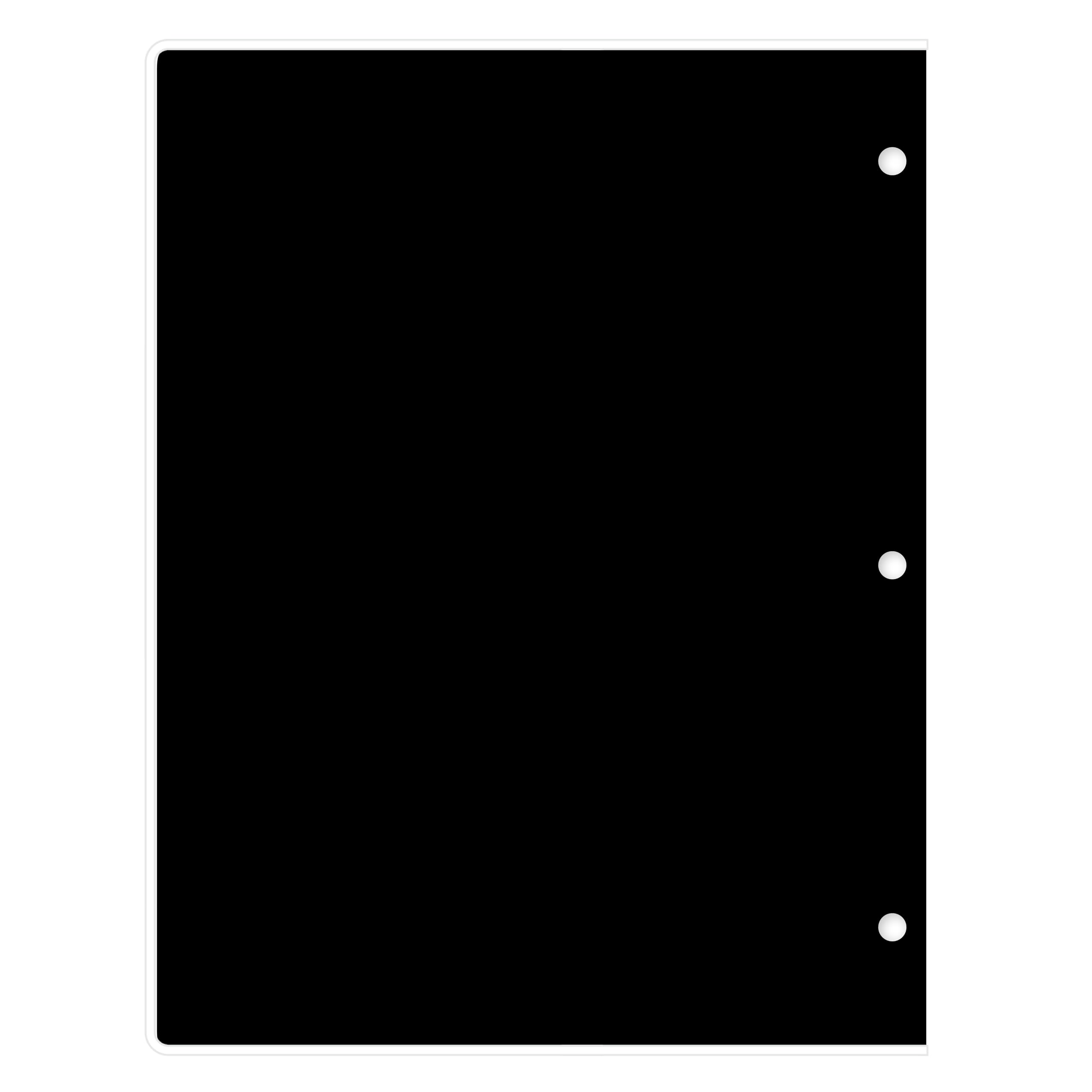 Alt View 4. Blue Sky - Blue Sky 2027 Monthly Planner Calendar, 8.5"x11", Solid Black.