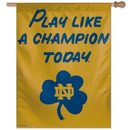 Fanatics Unlabeled - Notre Dame Fighting Irish 28" x 40" Play Like A Champion Today Single-Sided Vertical Banner - Multicolor