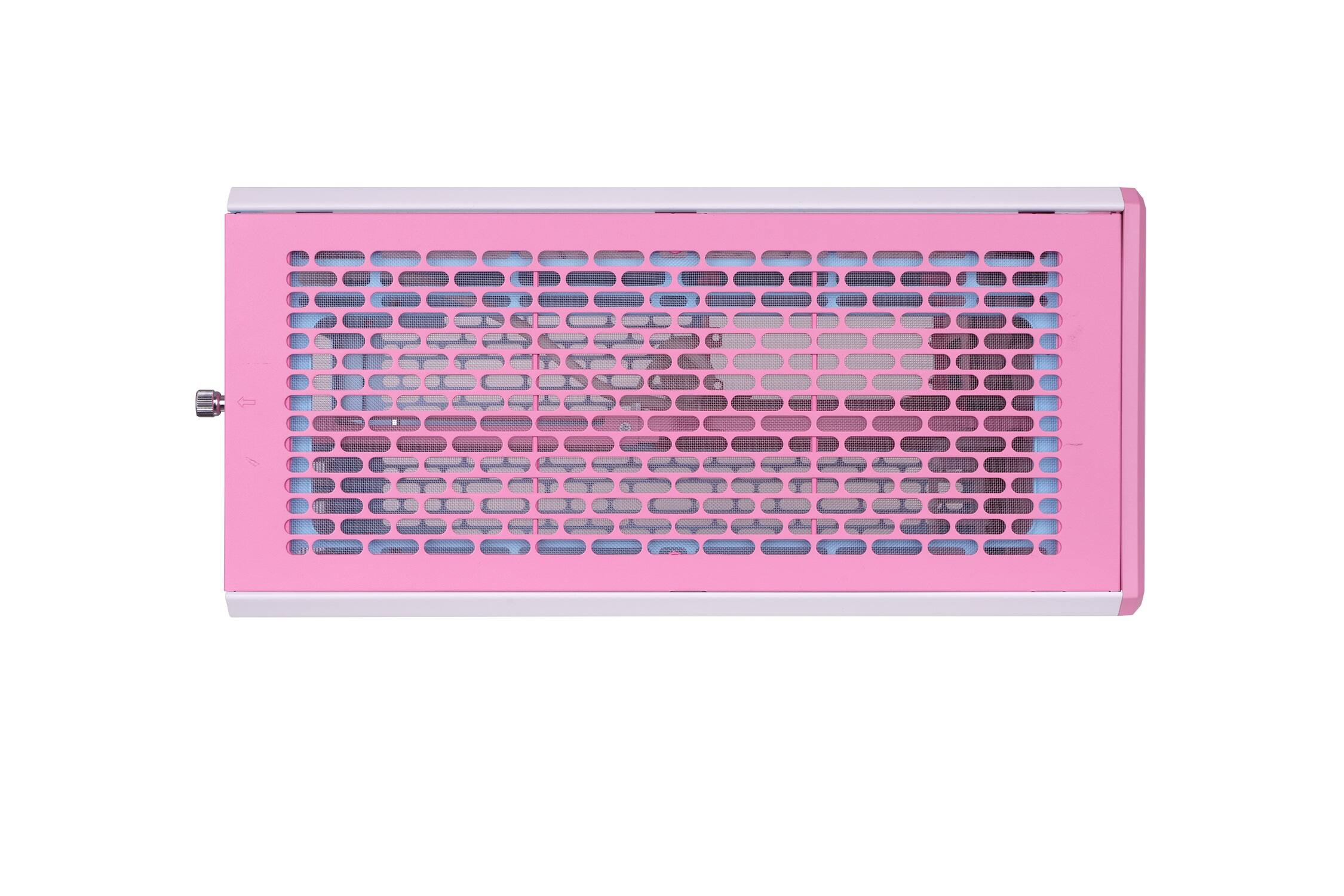 Alt View 5. Thermaltake - TR100 SFF mITX Mini Tower PC Case with PCIe 4.0 Riser Cable Included - Bubble Pink.