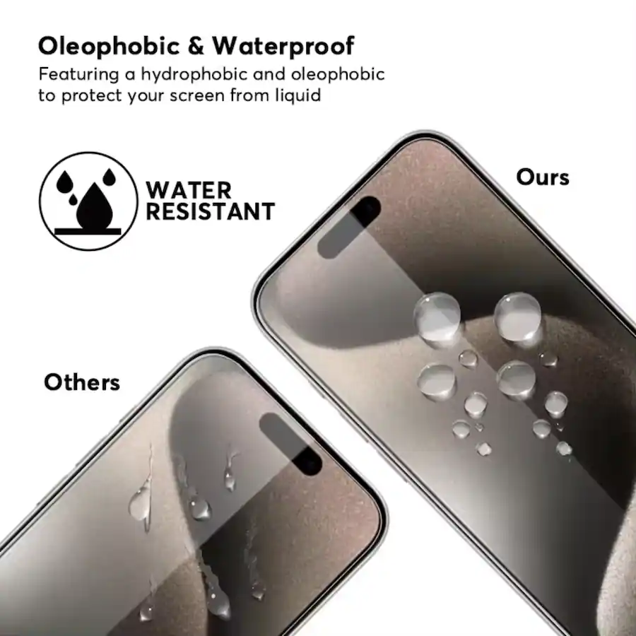 Proof Screen Text 3pcs Qixxronics TemperedGlass Screen Protector for iPhone 17 Pro Max ...
