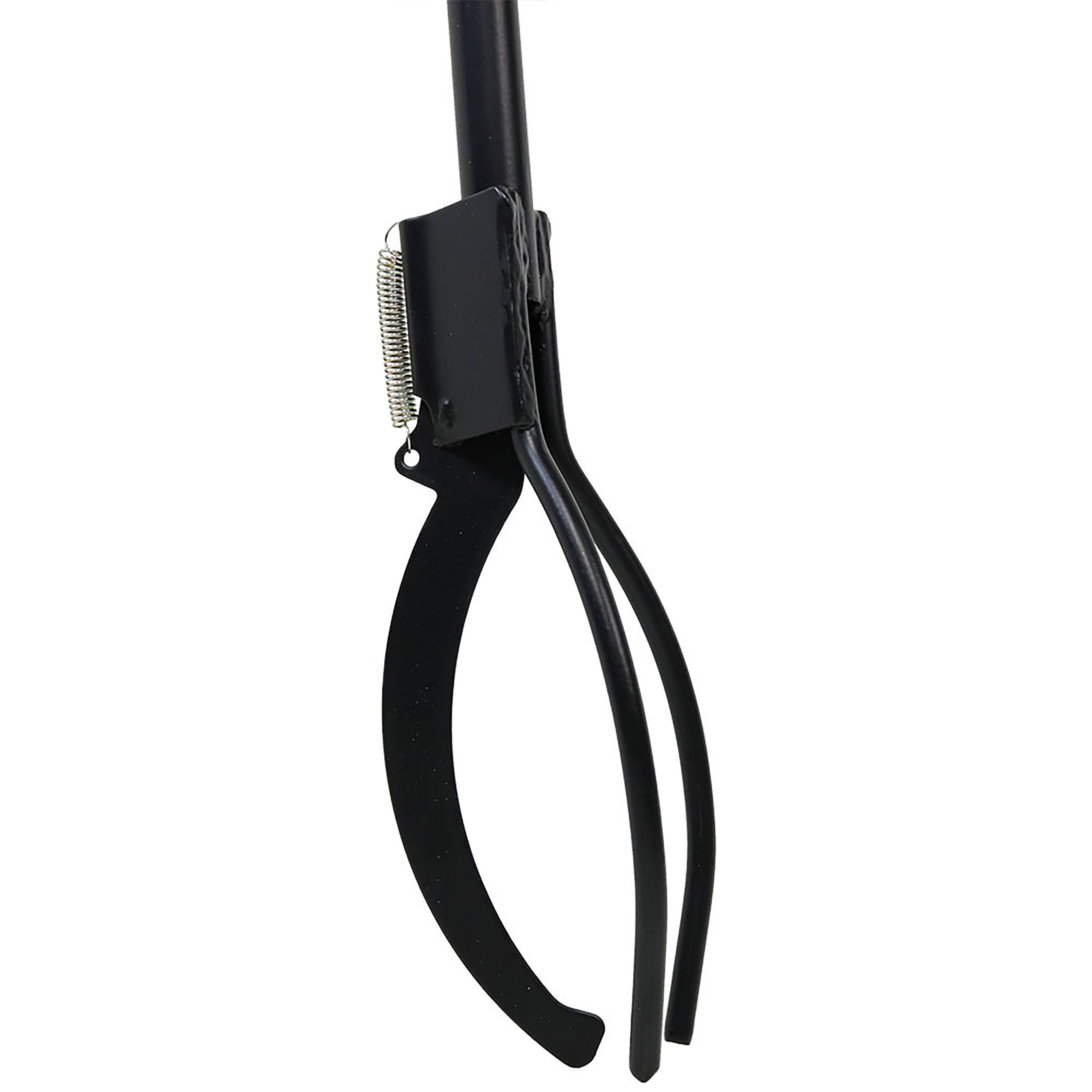 Alt View 7. Sunnydaze - 36 in Steel Spring-Loaded Firewood Log Grabber Claw - Black.