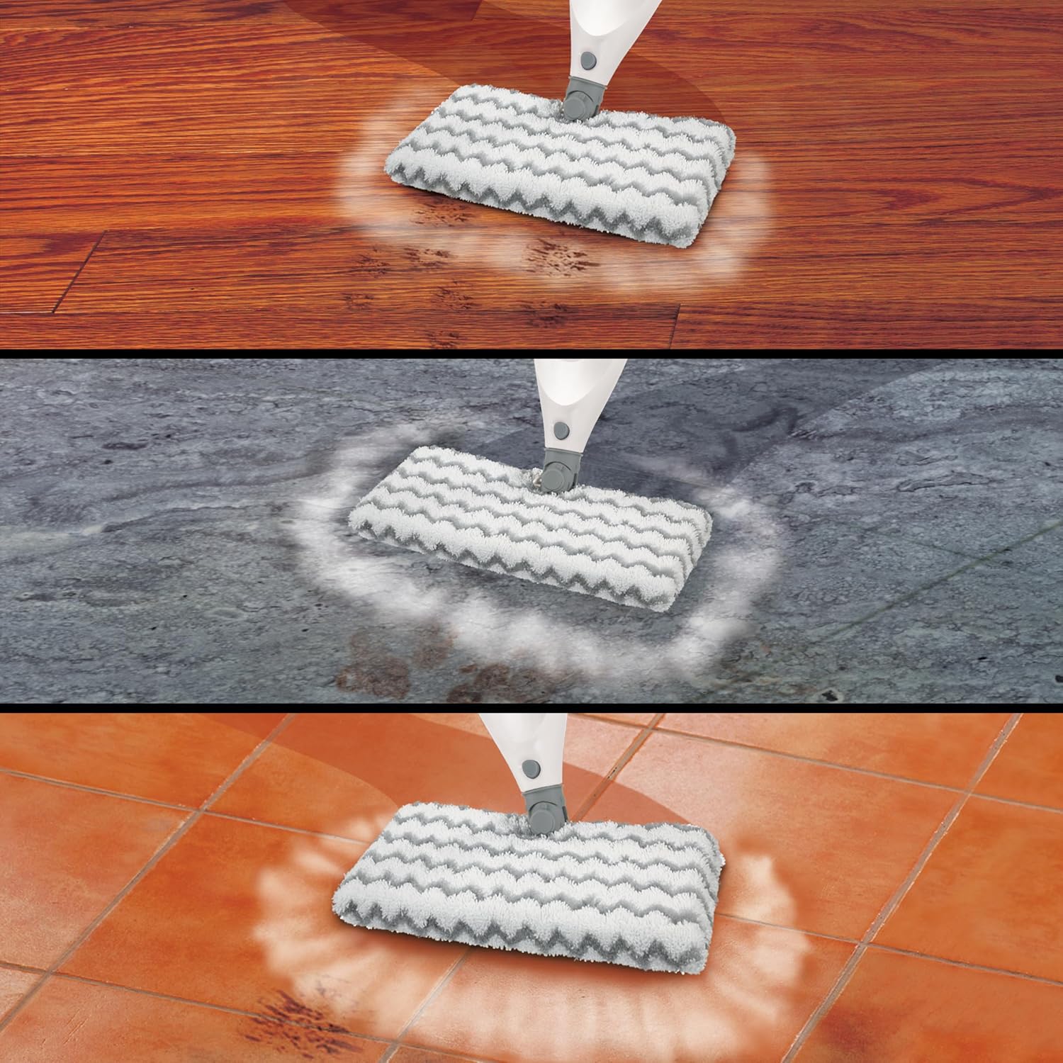 Back. Shark - Steam Pocket Mop Pads, 2-Pack.