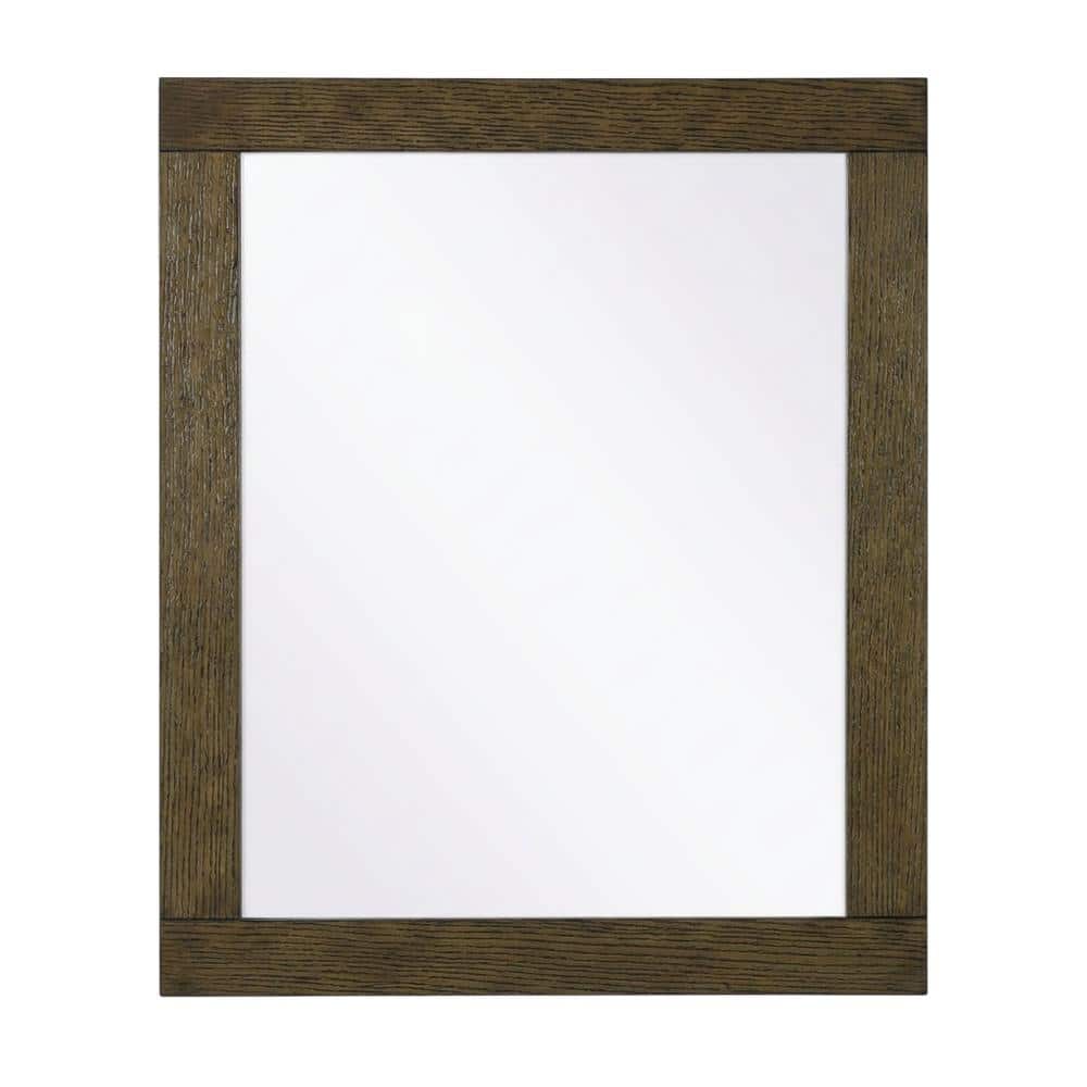 Elegant Kitchen and Bath - Noah Wooden Rectangle Mirror 30 x 36 - Hazel Oak price history on PriceWatchPro