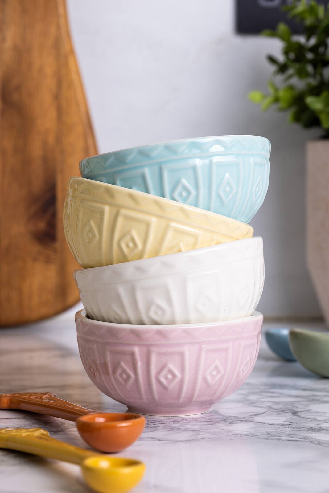 Alt View 8. Mason Cash - Color Mix Mini Prep Bowls, Pastels, Set of 4 - Multicolored.