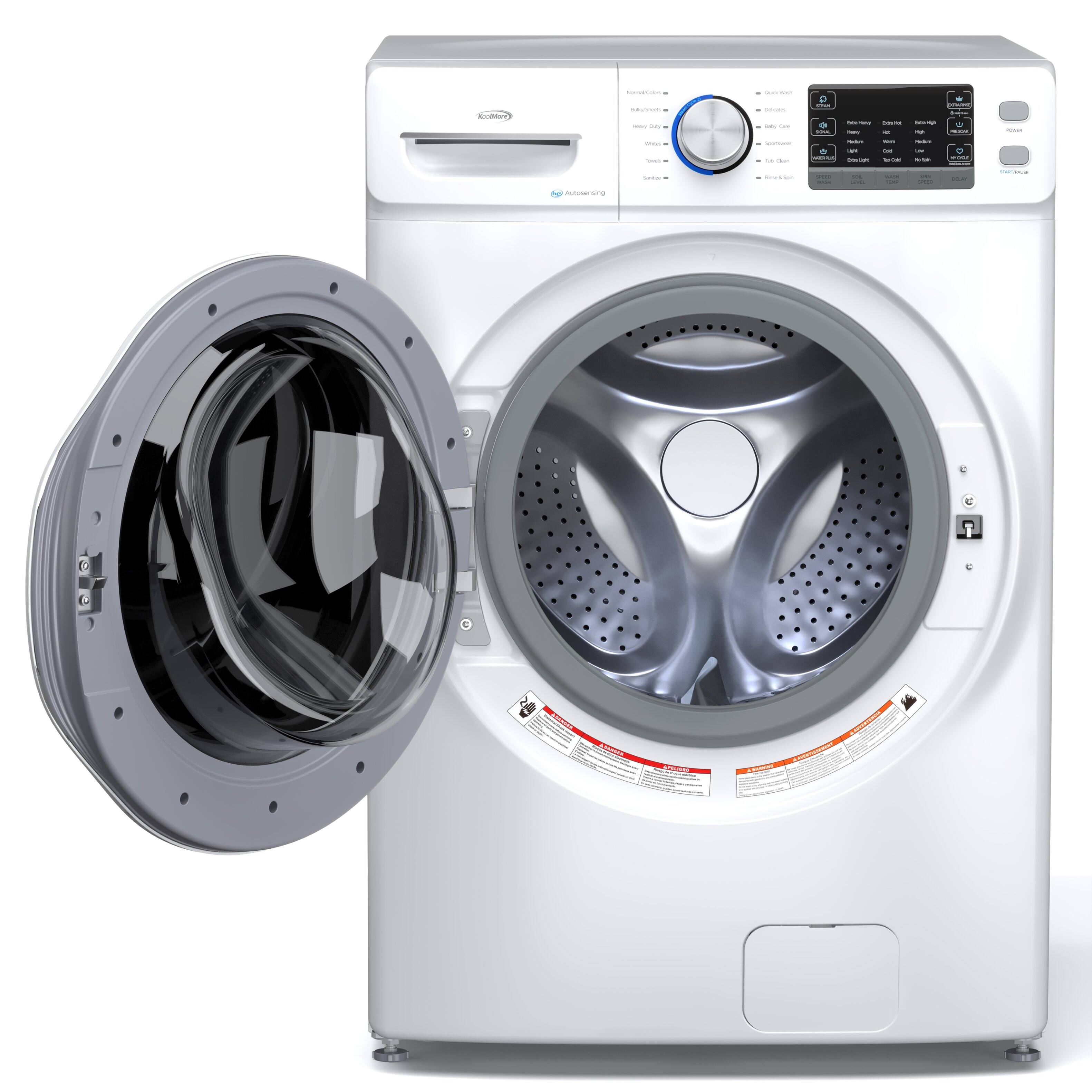 Alt View 4. Koolmore - 4.5 cu. ft. Large Capacity Stackable Front Load Washing Machine in White, FLW-5CWH. - White.