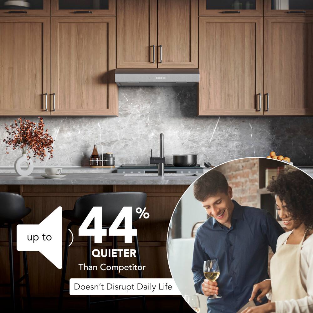Up to 44% quieter than competitor, doesn't disrupt daily life.