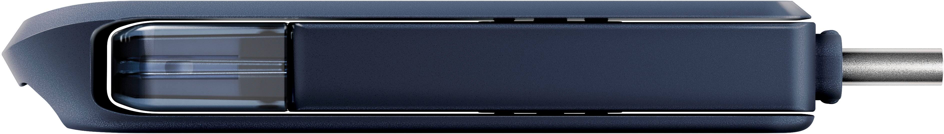 Alt View 19. SanDisk - 256GB USB Flash Drive for iPhone Lightning and USB Type-C Metallic Sky - blue.