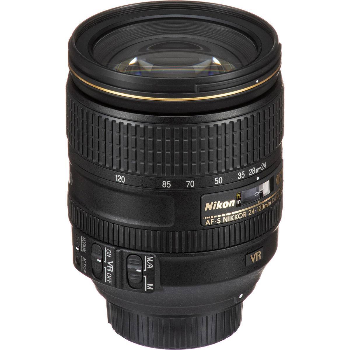 TRUOI ACTIVE 120 NO VR VR_OFF OFF - M/A 1 M 85 28m24 24 35 28 70 50 ft m Nikon 24-120mm AF-S NIKKOR VR