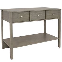 Sunnydaze - Classic Entryway Table with Drawers - 30 in - Thunder Gray
