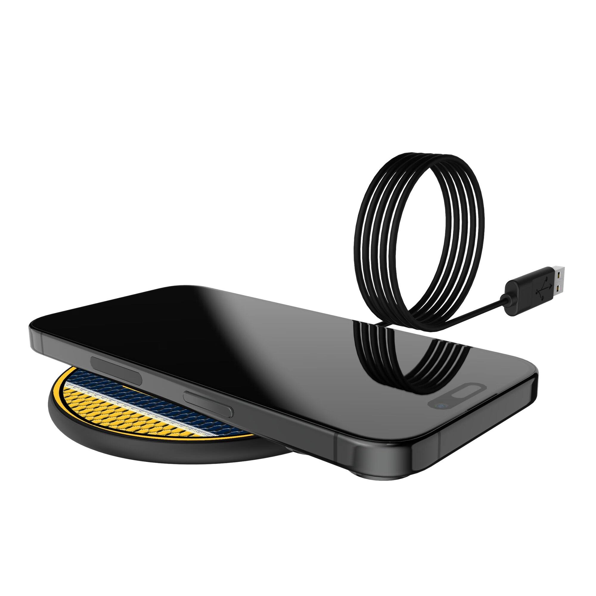 Alt View 3. Keyscaper - Cal Bears 15 Watt Wireless Induction Charger - Black.