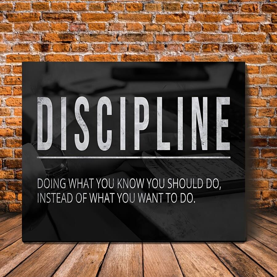 blue 1 Canvas with Wood Frame, Ready to Hang, Unique Motivational ...