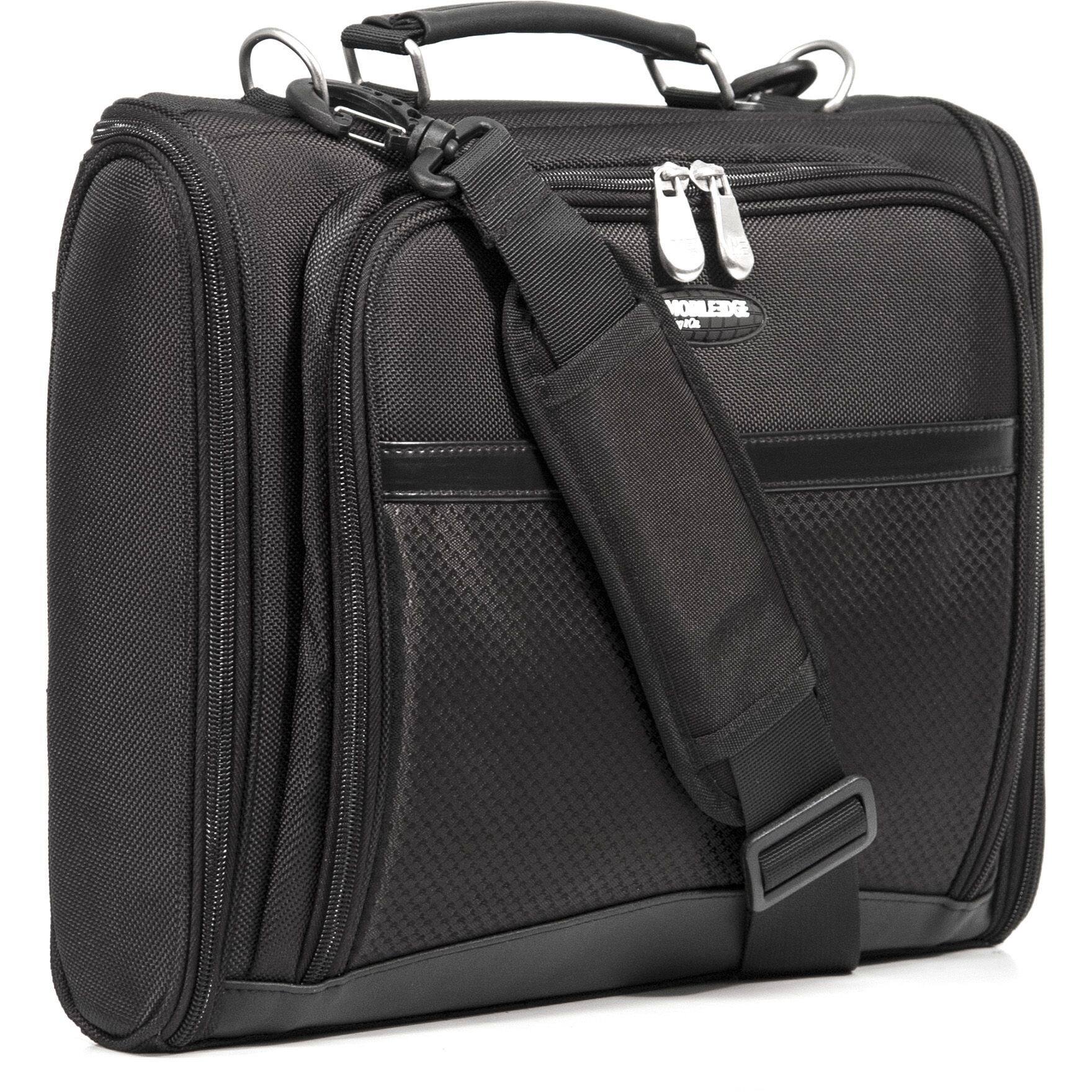 Alt View 1. Mobile Edge - Mobile Edge Express Carrying Case (Briefcase) for 16" Notebook, Chromebook - Black - 1680D Ballistic Nylon Body - Black.