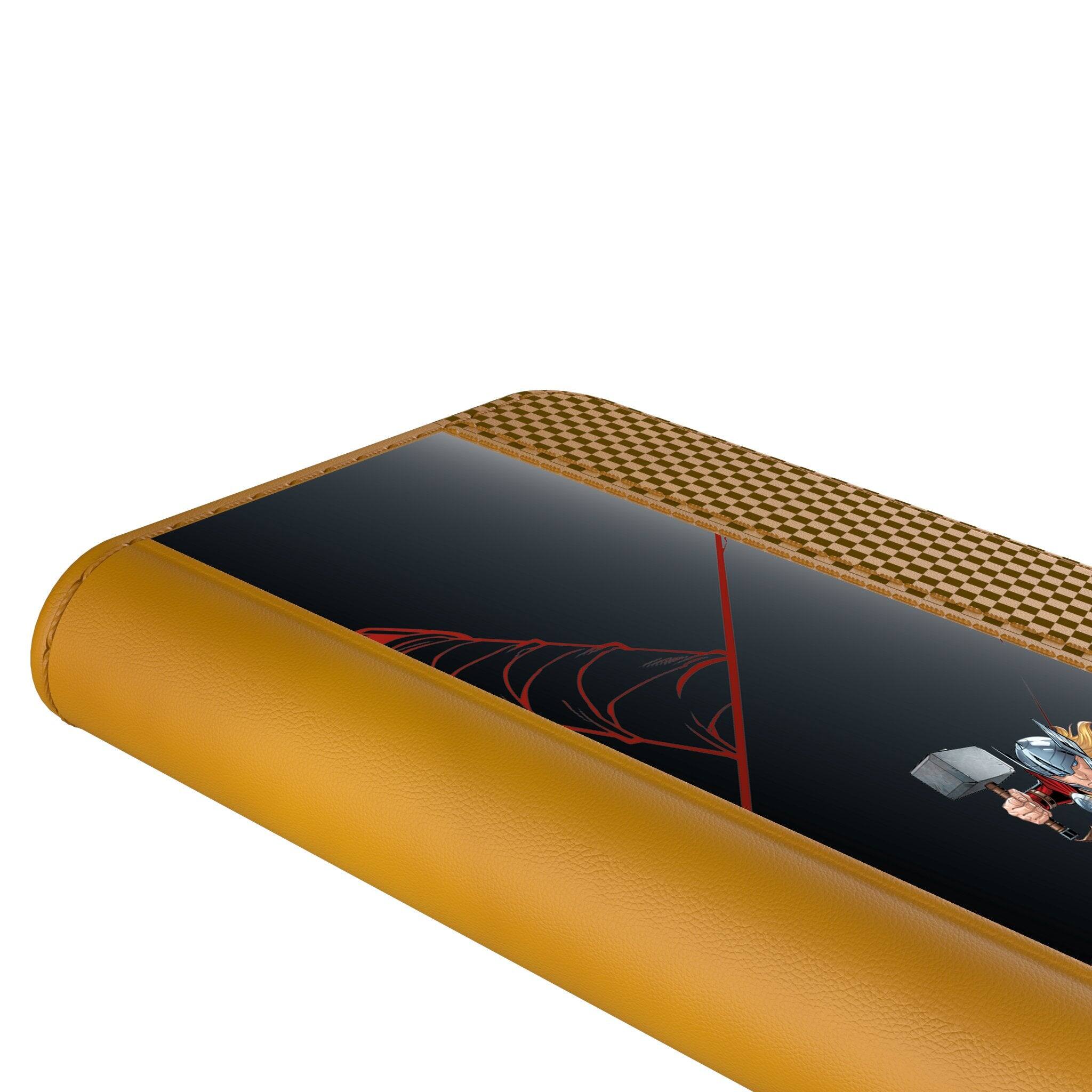 Alt View 1. Keyscaper - Marvel MechLine Folio Phone Case - Apple iPhone 15 - Thor.