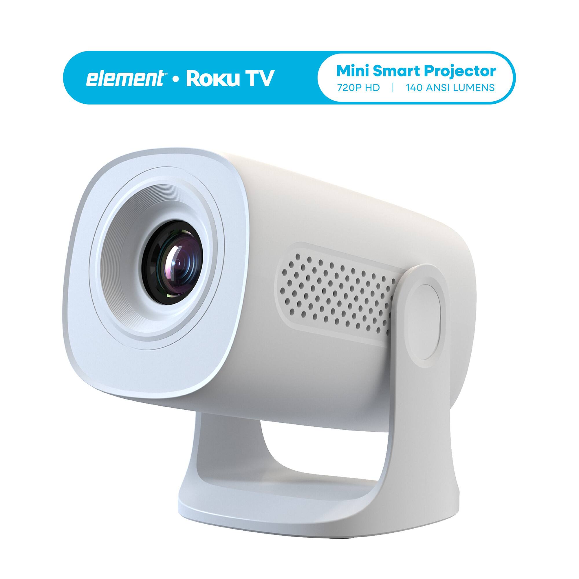 Element Electronics 140 Lumen 720P HD Mini Smart Projector White - Best Buy