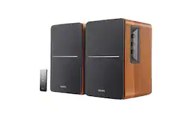 Edifier - R1280T Powered Bookshelf Speakers/Computer Speakers/Studio Monitor Speakers, 2.0 Active Near Field Monitors 42 Watts RMS - Brown - Front_Zoom