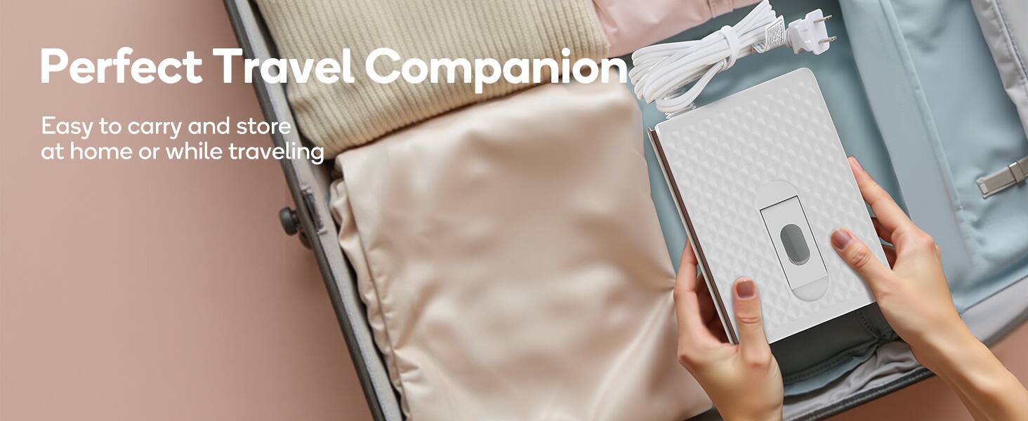 Perfect Travel Companion  
Easy to carry and store at home or while traveling
