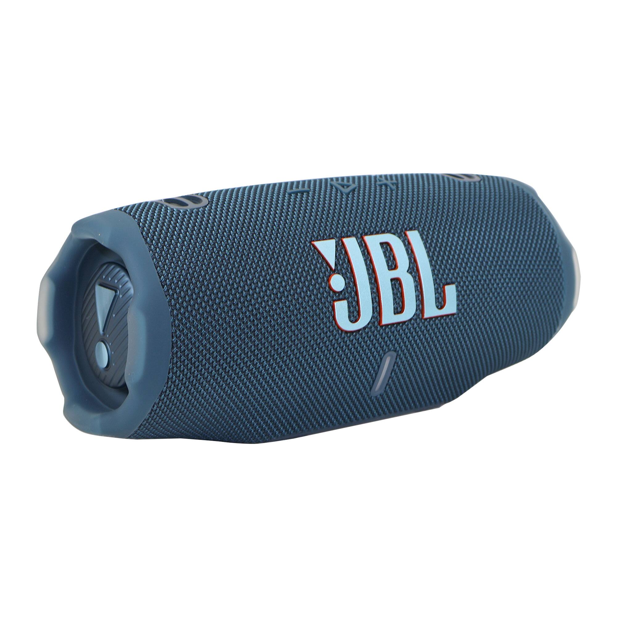 Back. JBL - JBL Charge 6 Waterproof Bluetooth Speaker (Blue) + In Ear Headphones + Software - Blue.