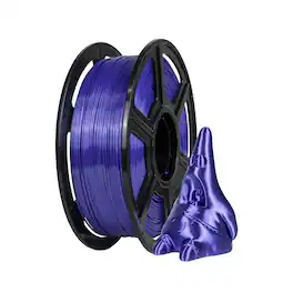 Flashforge - 3D Printer Filament Silk PLA 1.75mm 1kg Spool-Dimensional Accuracy +/- 0.02mm - Blue