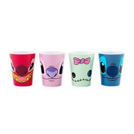 Disney - Lilo & Stitch 4-Piece Plastic Mini Cup Set | Each Holds 2 Ounces - Multicolored
