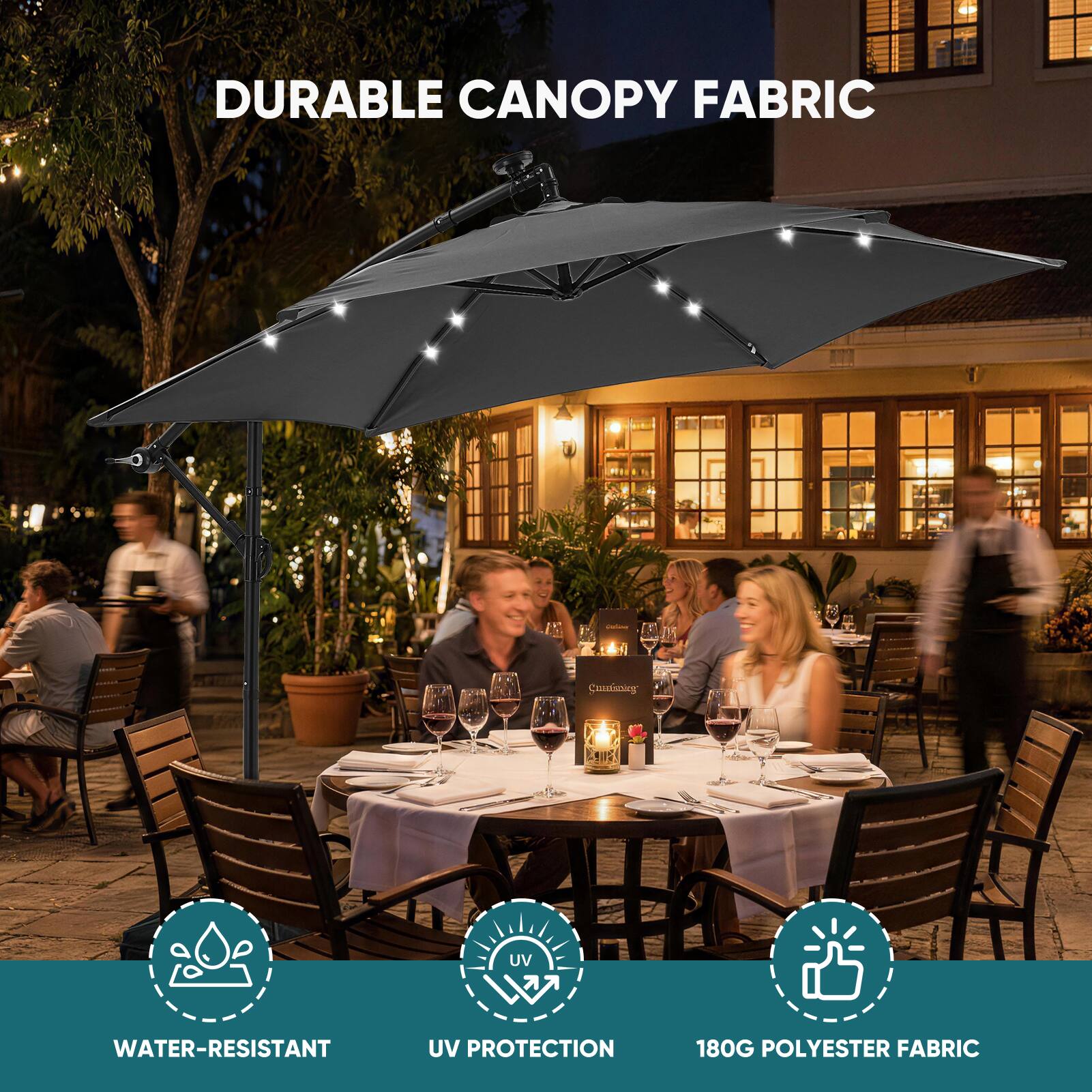 DURABLE CANOPY FABRIC - Camouflage UV KE WATER-RESISTANT UV PROTECTION 180G POLYESTER FABRIC