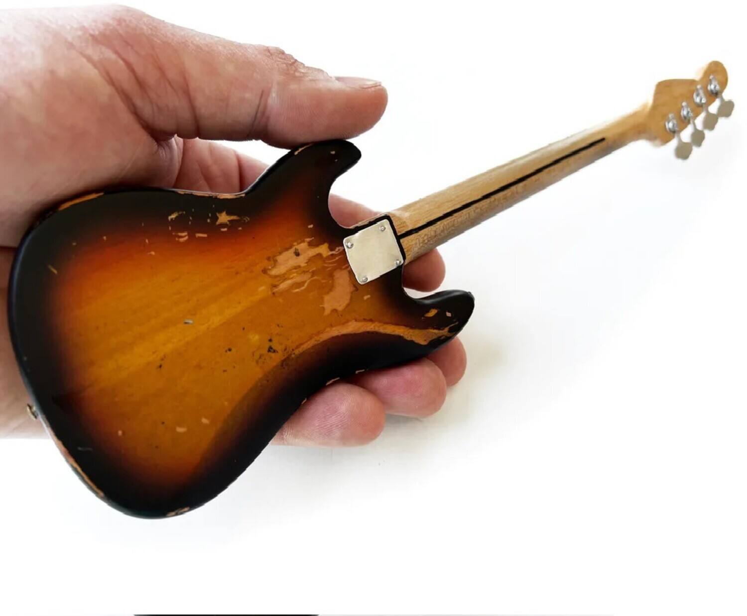 Alt View 2. Axe Heaven - Axe Heaven -Duck Dunn Signature 1959 Fender Precision Mini Bass Guitar Replica Collectible   - Collectibles - Multicolor.