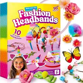 Joyfy - Headband Making Kit for Girls - Make Your Own Fashion Headbands, Hair Accessories Set, Birthday Gift for Age 5-12