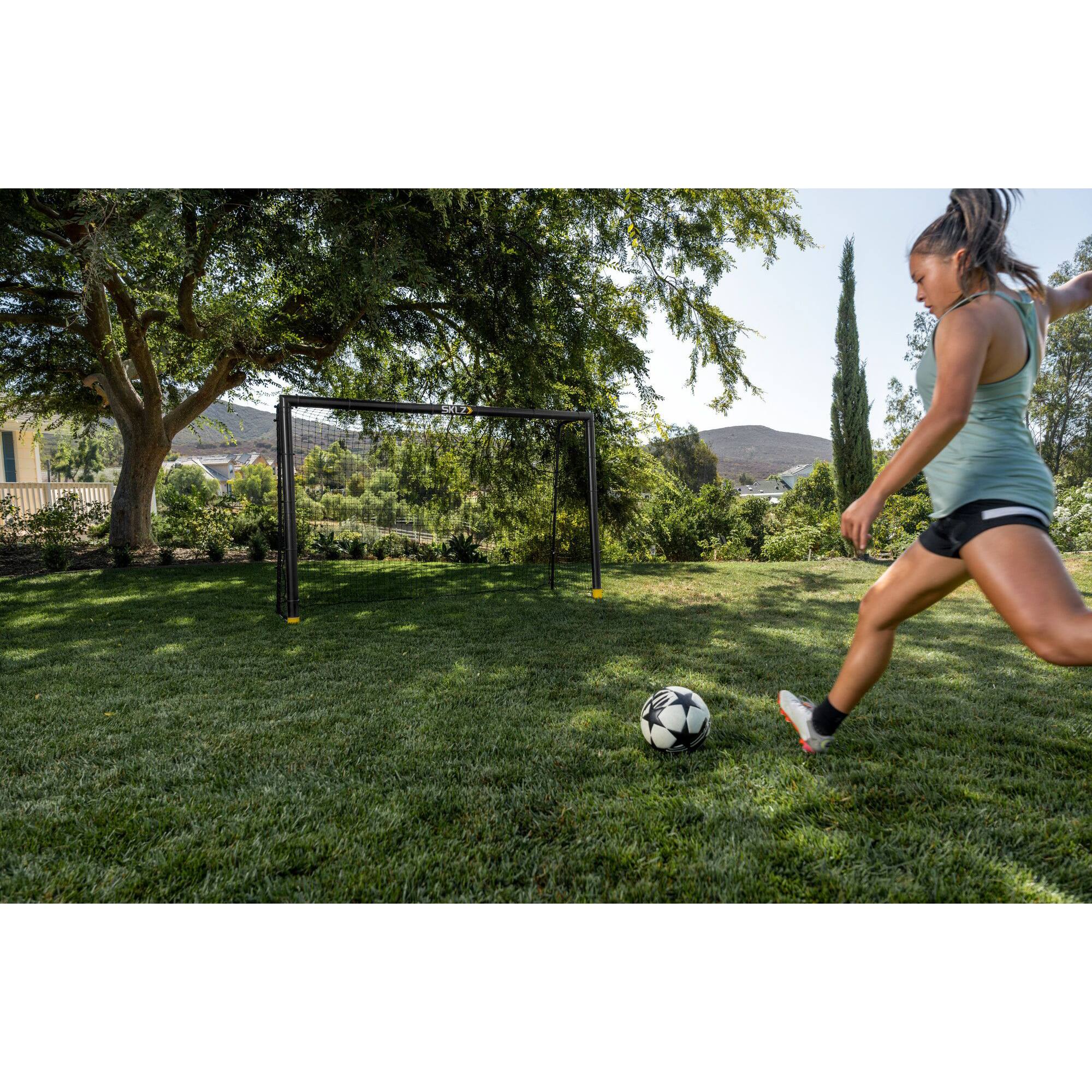 Alt View 2. SKLZ - SKLZ 8.5' x 5' Soccer Trainer Goal - Black - Black.