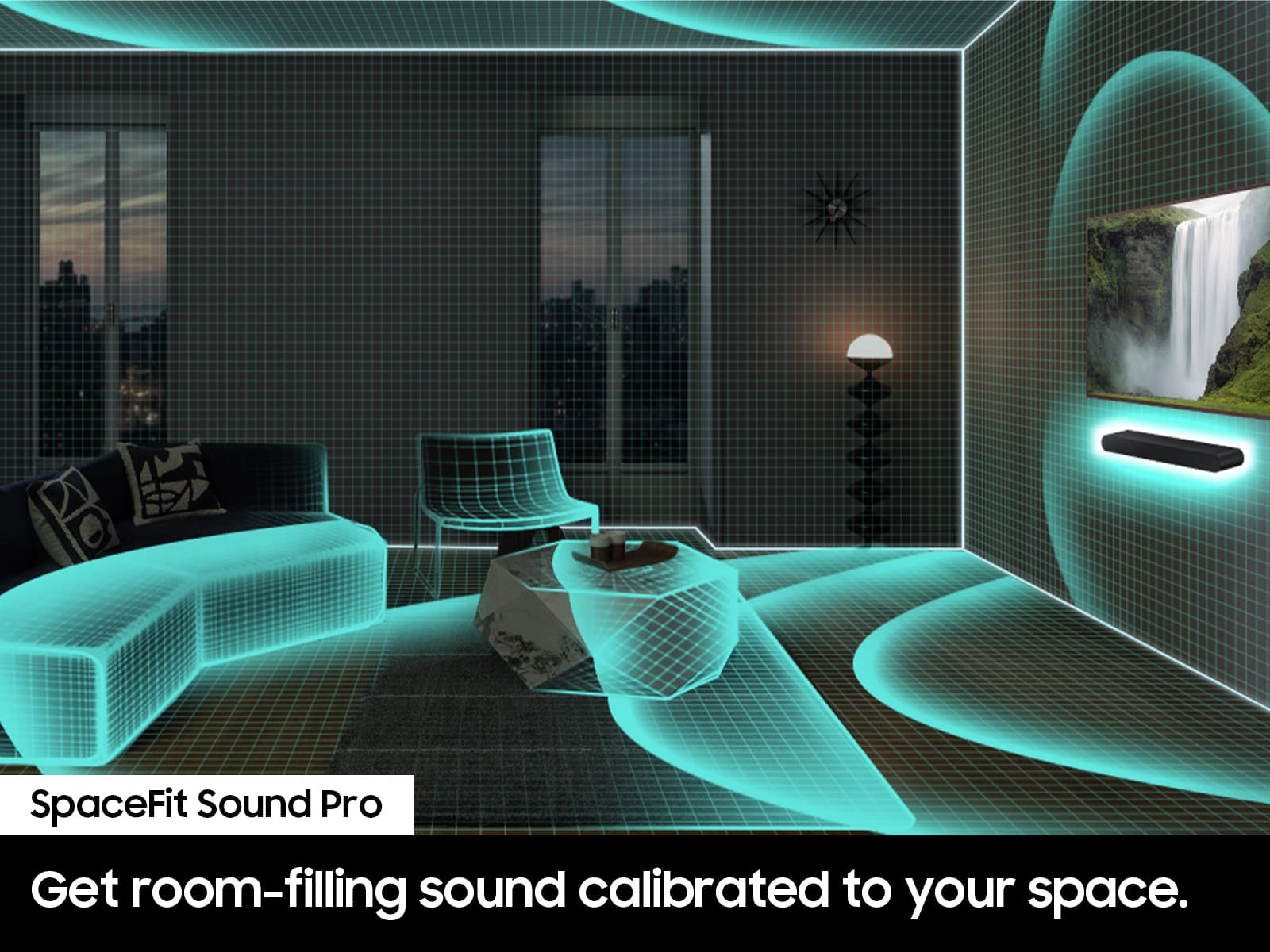 SpaceFit Sound Pro Get room-filling sound calibrated to your space.