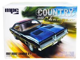 Skill 2 Model Kit 1969 Dodge Charger R/T "Country" 1/25 Scale Model by MPC - Multicolor