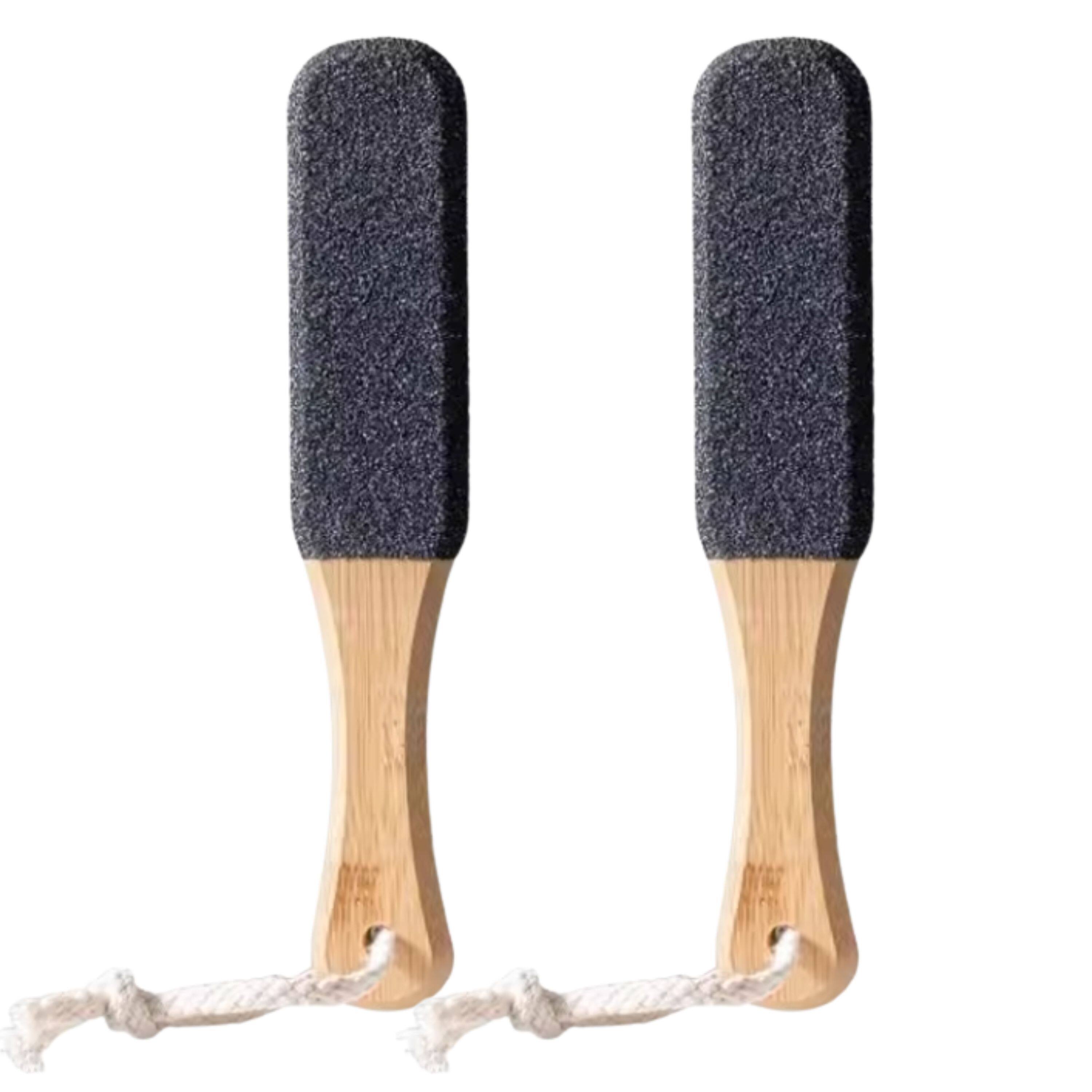 Front. Kitcheniva - Pumice Stone Foot File - Callus Remover for Feet (2 Pack, Black).