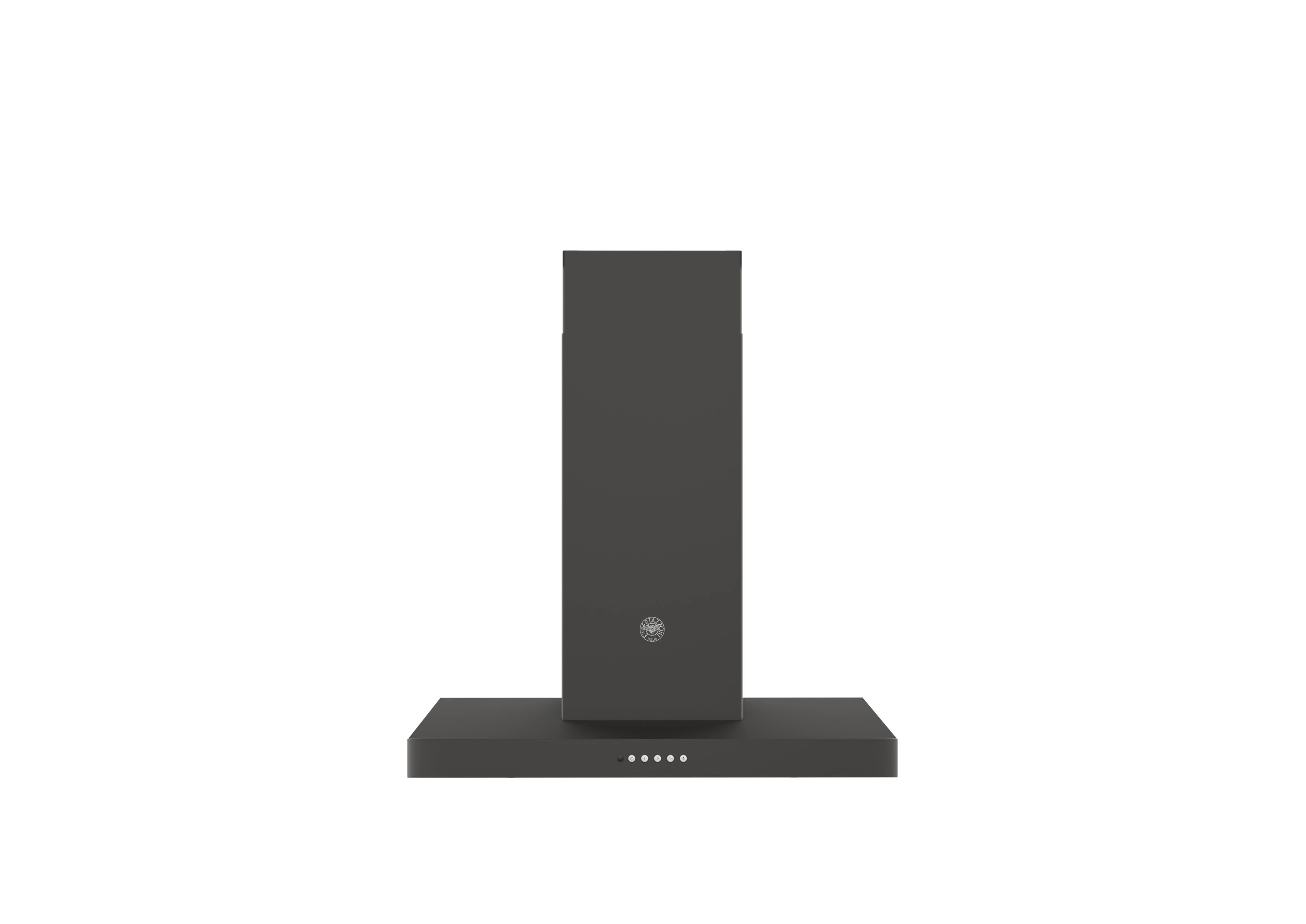 Front. Bertazzoni - 30 Inch Hood - 600 CFM - Wall Mount - T-Shape - Carbonio.