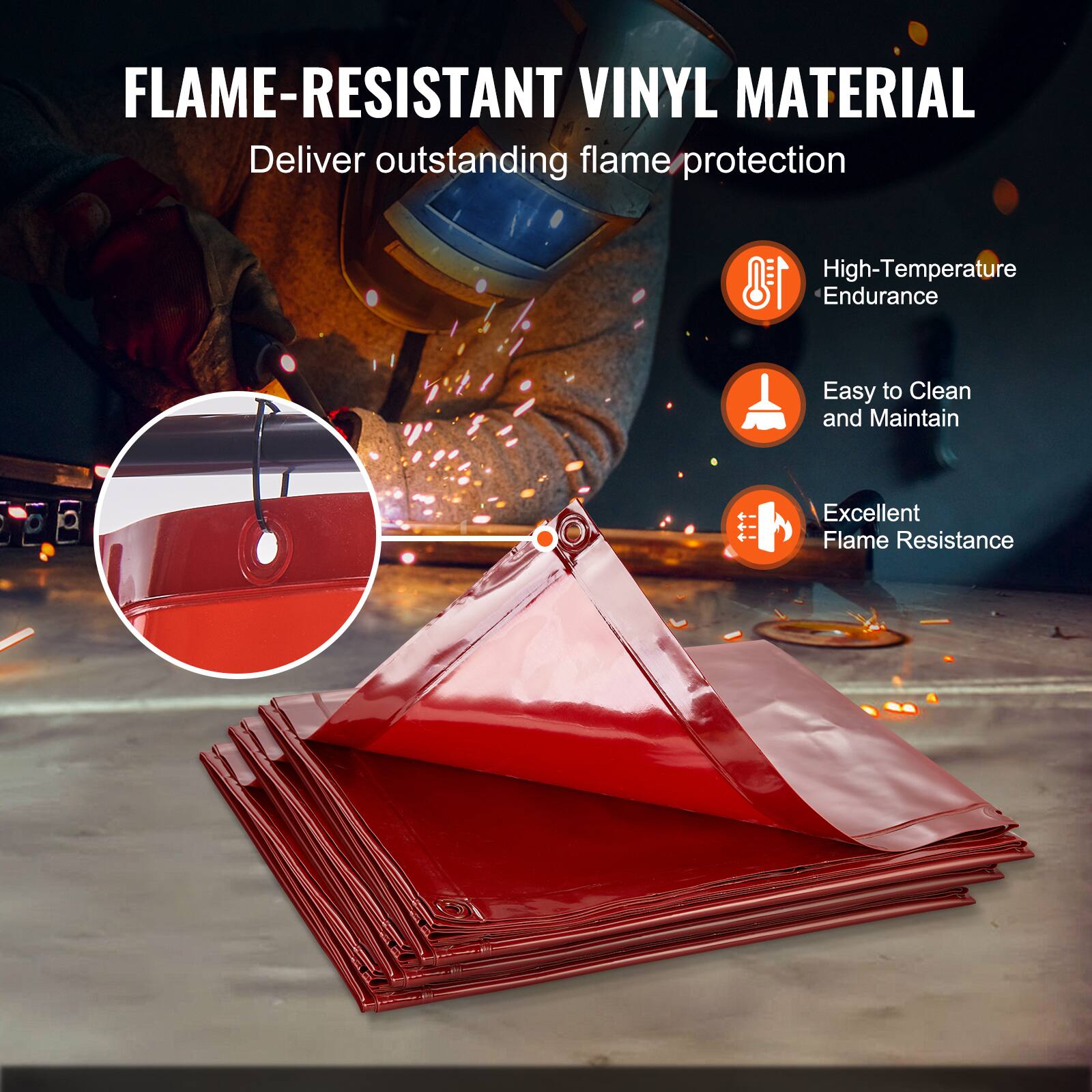 FLAME-RESISTANT VINYL MATERIAL  
Deliver outstanding flame protection

- High-Temperature Endurance
- Easy to Clean and Maintain
- Excellent Flame Resistance